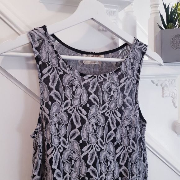 Free People semi sheer lace dress - Picture 4 of 14